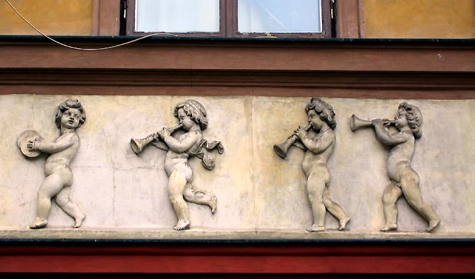 Detail d'un batiment de la vieille ville.